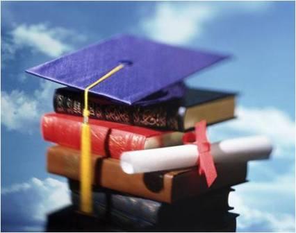 academic cap and books
