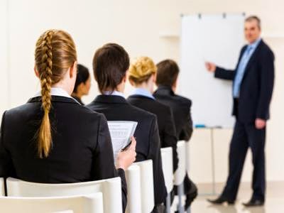 Employees at the meeting