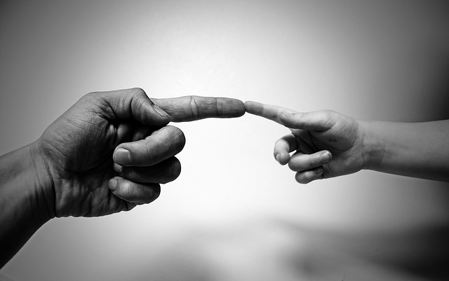 touching fingers