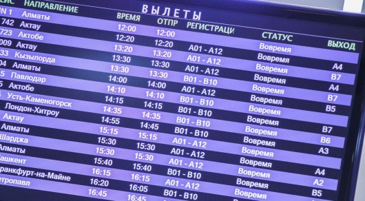 airport flight board