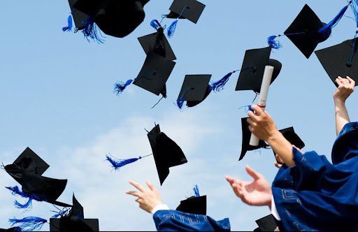 girl with a diploma